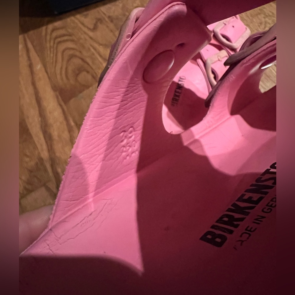 Birkenstock Two-Strap Slide Sandal - pink -Arizona-sz EU 39 used** - Picture 6 of 6